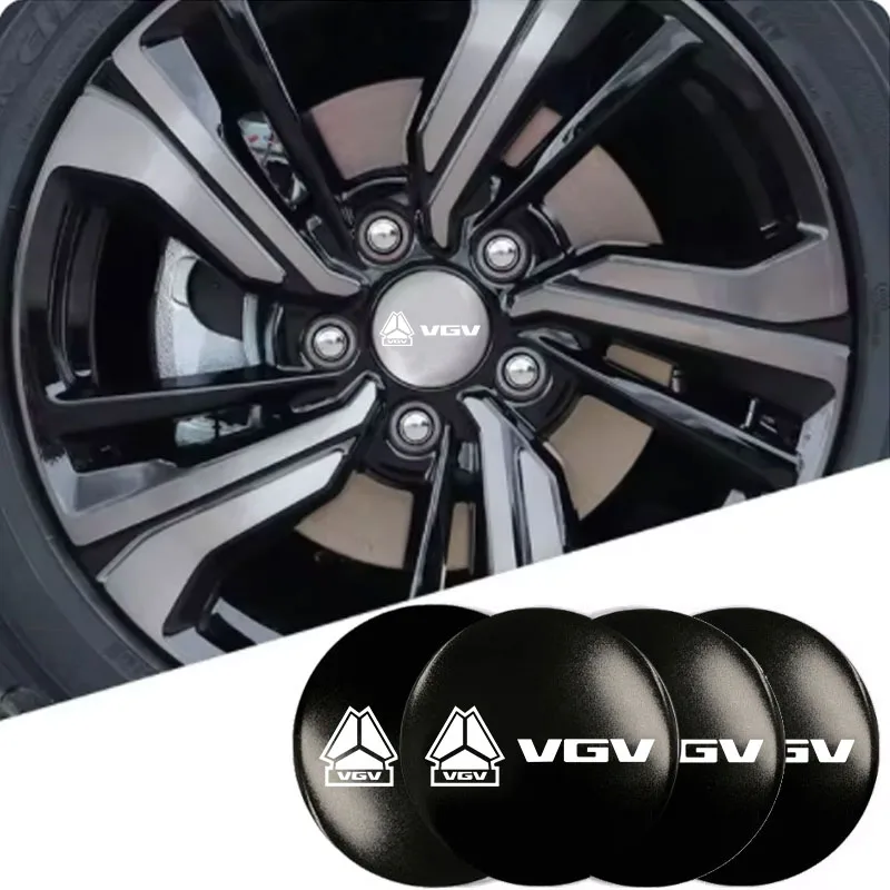 غطاء مركز العجلة مع شعار قبعات مركز عجلة السيارة ملصقات شارات لملحقات VGV VX7 U70Pro U75PLUS U75 TX7 ليس من السهل السقوط