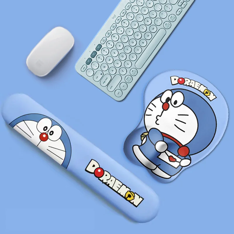 Anime Game Doraemon Cosplay Silicon Mouse Pad Mat Mats Keyboard Wrist Rest Nonslip Ergonomic Hand Support Mice Mat  For Office