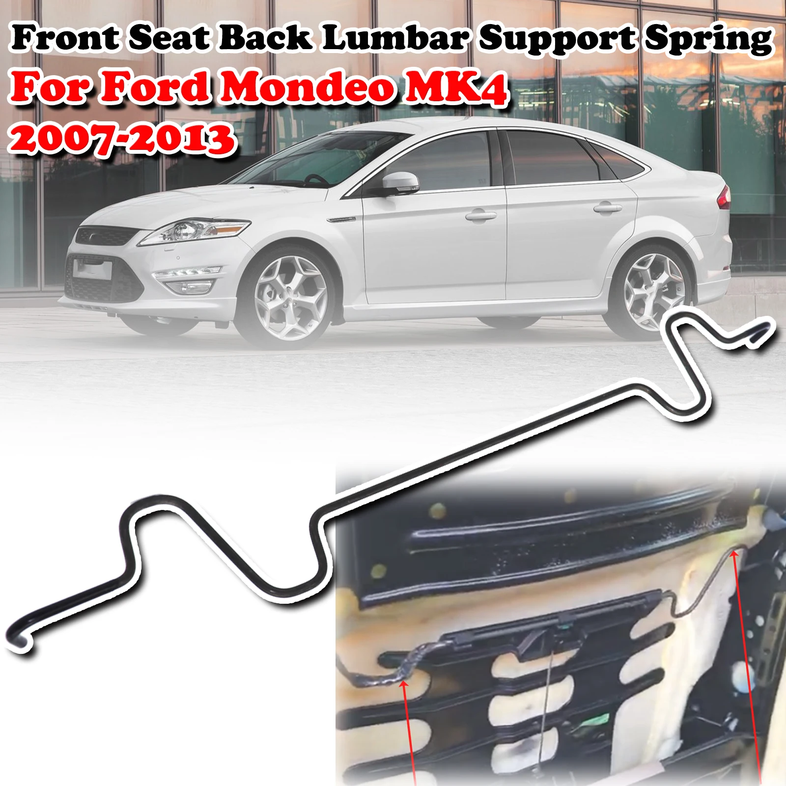 

For Ford Mondeo MK4 Front Seat Back Lumbar Support Spring Wire Repair Backrest Cable Fix Car Replacement Parts 2007 2008 - 2013