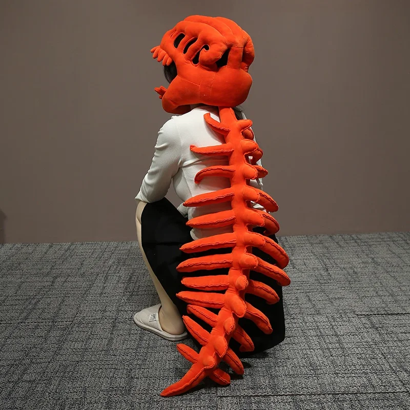 75/115 CM Grote Maat Cool Wearable Dinosaurus Skelet Levensechte Schedel Wervelkolom Knuffels voor Creatieve Cosplay Halloween kostuum Gift