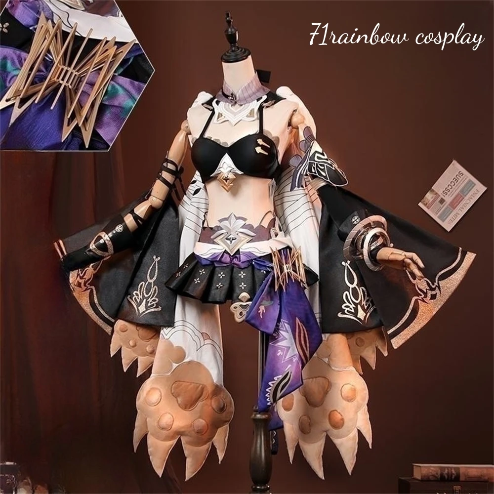 Trajes cosplay de Honkai Impact 3 para mulheres, personagens e uniformes, conjuntos de roupas sexy, fantasias de Halloween