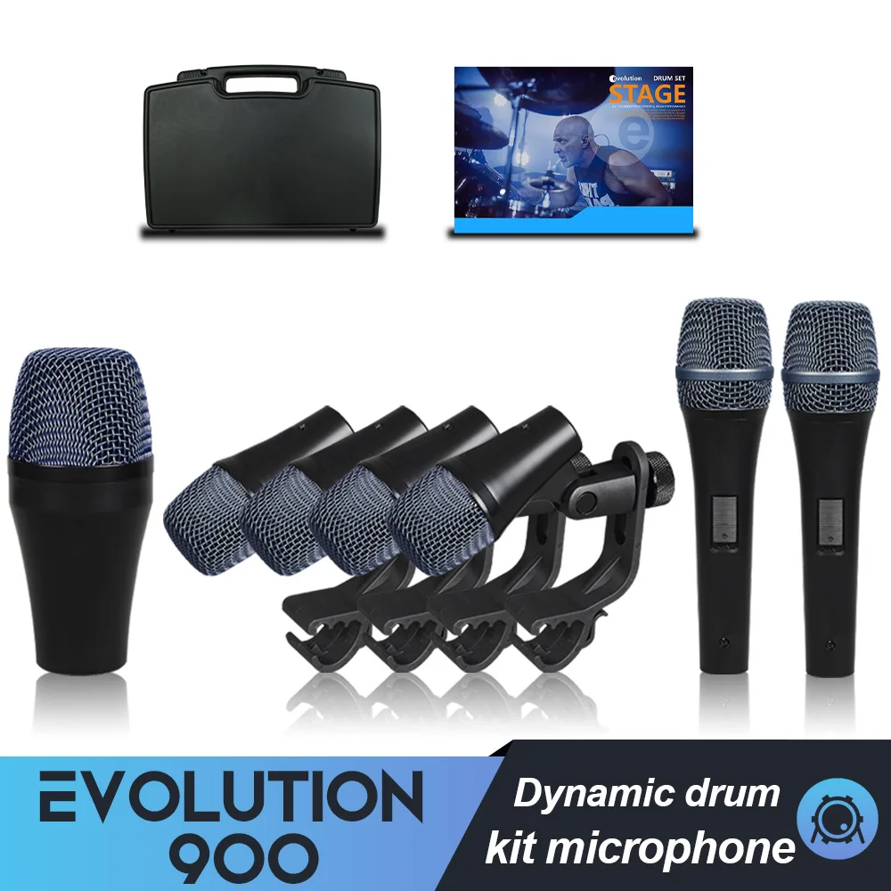 

e900 Hot selling high-quality drum microphone with dynamic coil, high-end appearance, powerful sound collection