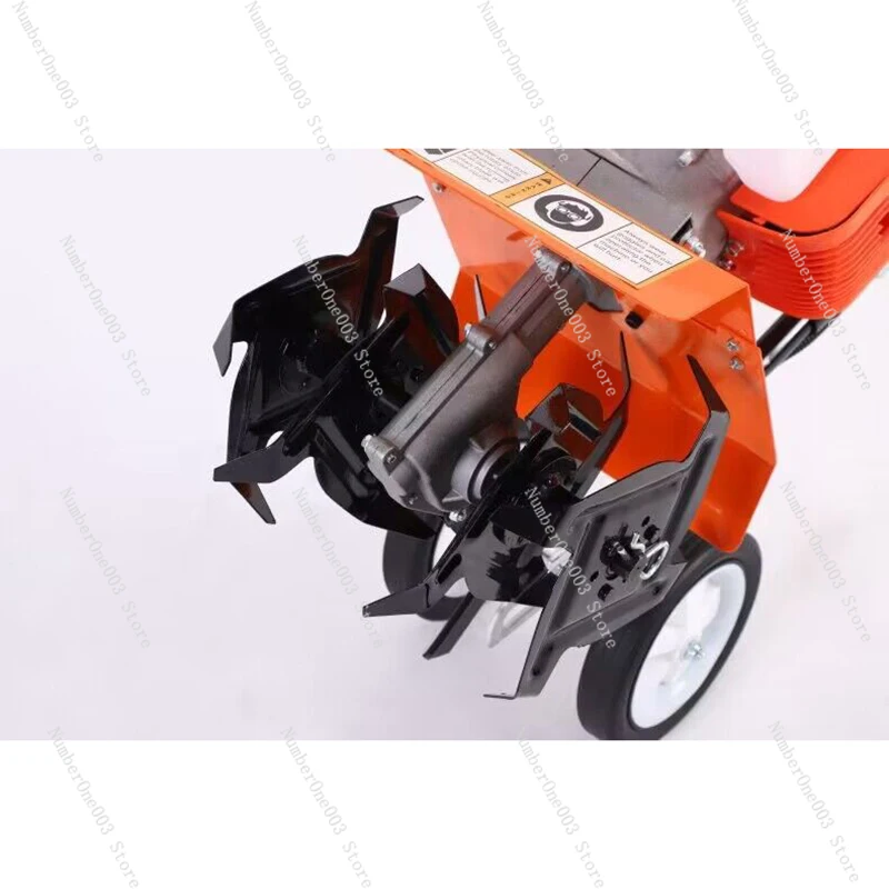 Farm Cultivator Garden Yard Soil Tilling Machine Air-Cooled 2 Stroke Tillage  Mini Gasoline Tiller