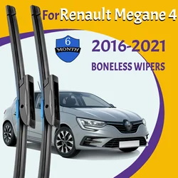 Wiper Blades For Renault Megane 4  2016-2021 Front  Windshield Clean Window Windscreen Auto Parts Car Rain Brushes 24''+18''