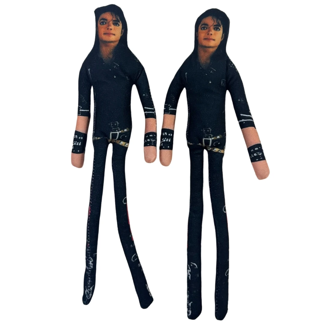 Pop King Michael Jackson Stuffed Doll Flexibly Movable Joints Handwoven Plush Abstract Collectible Party Room Decor for Fan Gift image 3