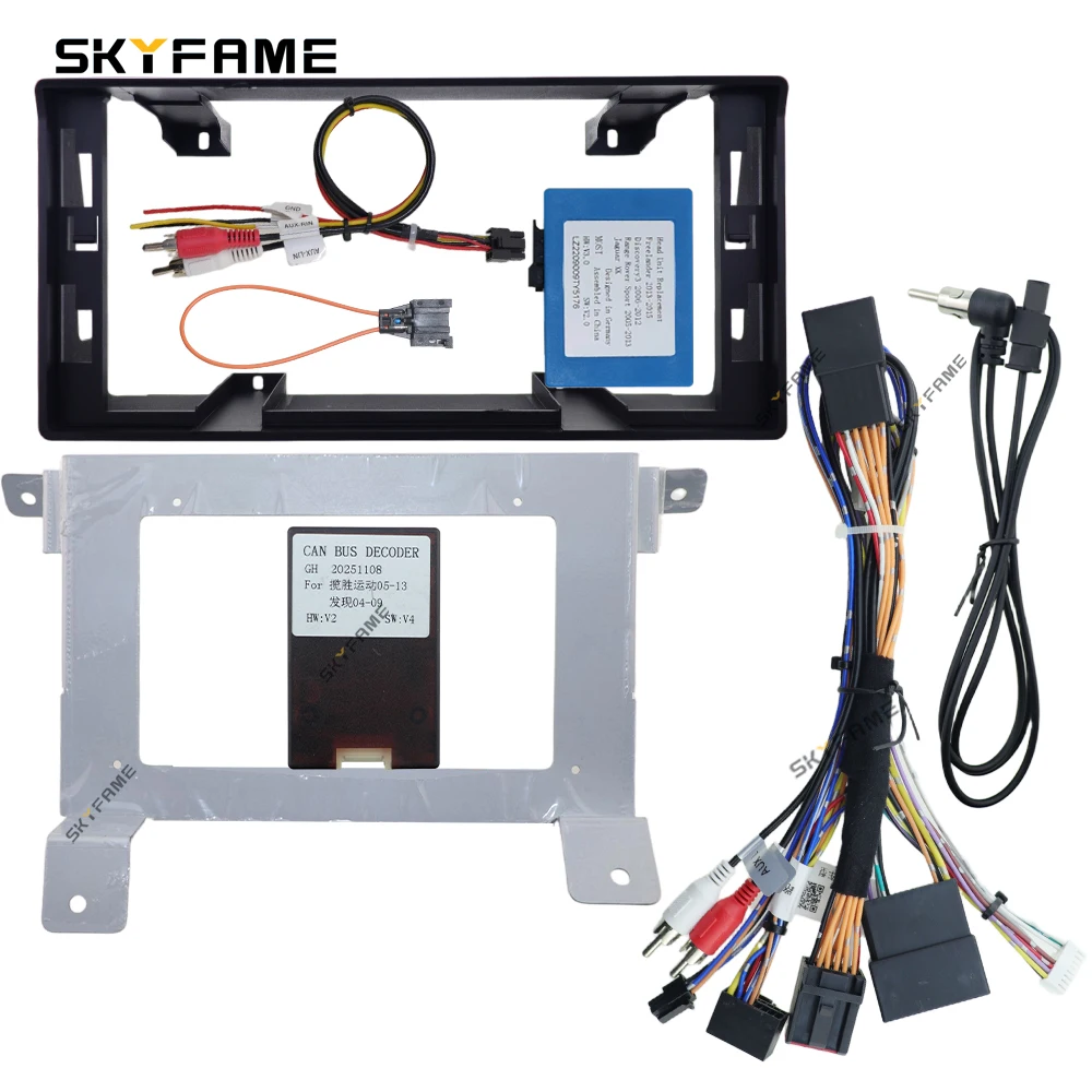 SKYFAME 12.3/13.1 Inch Car Frame Fascia Adapter Canbus Box Android Radio Dash Fitting Panel Kit For Land Rover Discovery 4