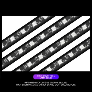 LED Car Music Light Strip, 48LEDs, USB, Smart Bluetooth, App-Steuerung, wasserdicht, mehrfarbig, RGB, Innenraum des Autos, Atmosphäre 6 Hauptverkäufe LED -Bandquelle - №5