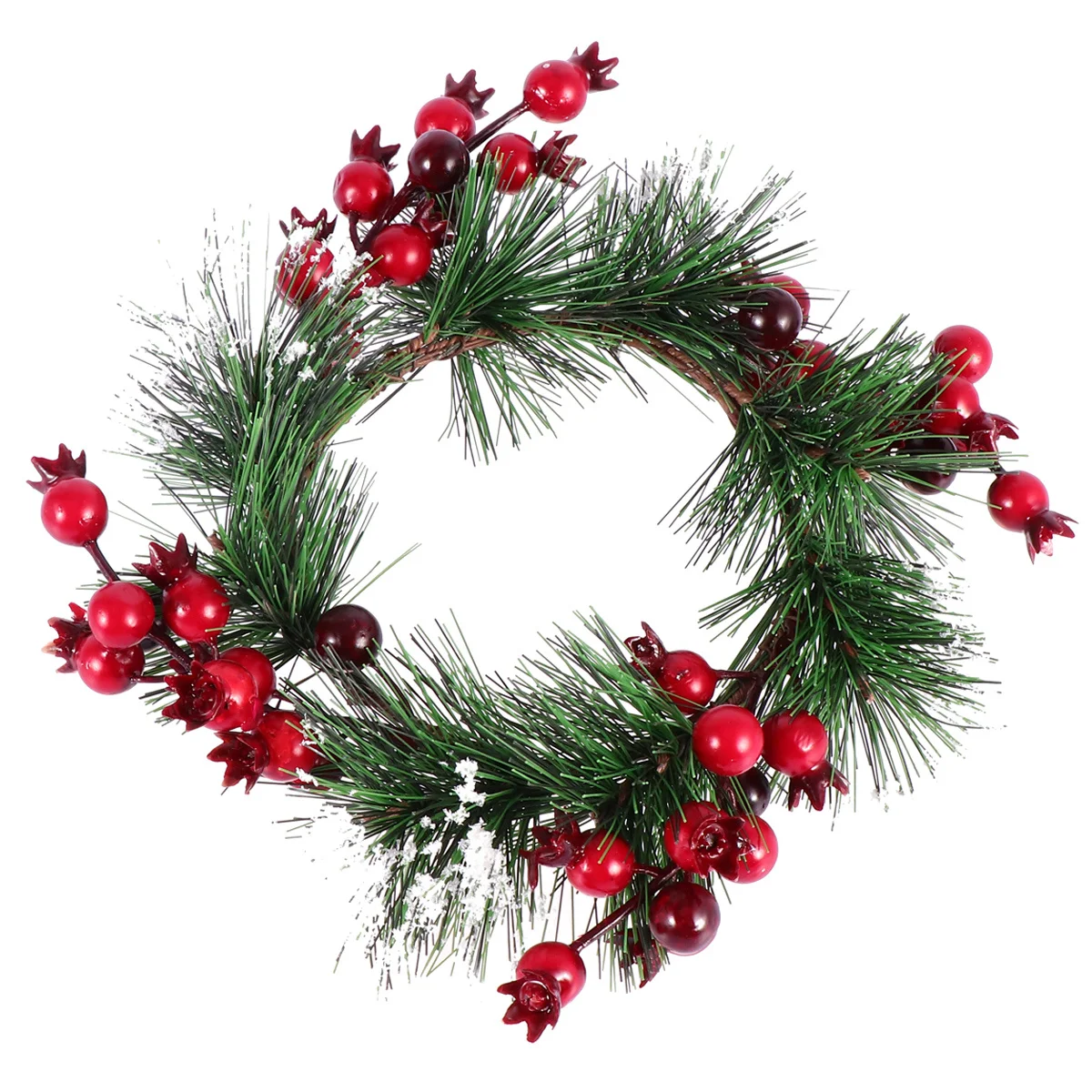 

Simulated Berry Garland Handmade Resin Wreath for Front Door Wall Window Garden Wedding Arch Indoor Outdoor Decor Red