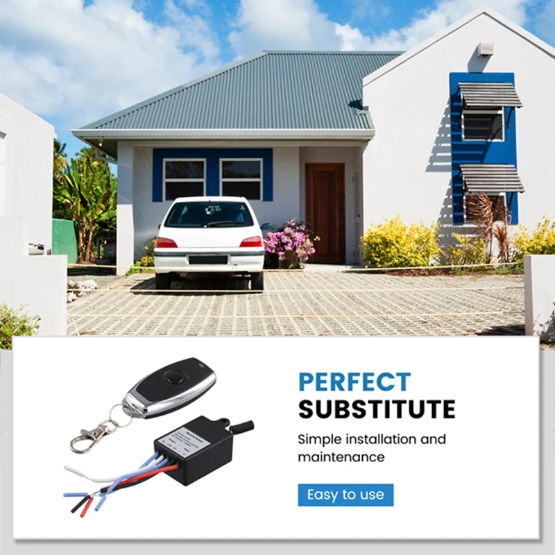 433Mhz Universal Wireless Remote Control Switch DC 12V 24V 1CH Relay Receiver Module With 1 Channel Remote Transmitter