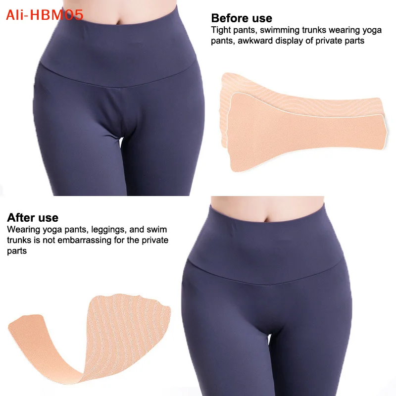 (HB05) Cache-coussinets réutilisable invisible et sans trace pour femme, adhésif, pour leggings, maillots de bain, vêtements de sport, coussinets imperméables