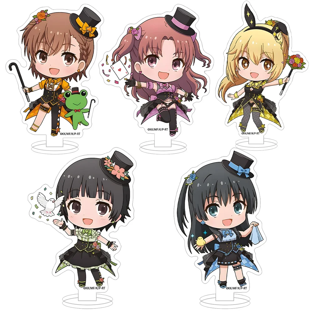 A Certain Scientific Railgun T MISAKA MIKOTO SHIRAI KUROKO UIHARU KAZARI SATEN RUIKO magician ver Chibi Acrylic stand ornament