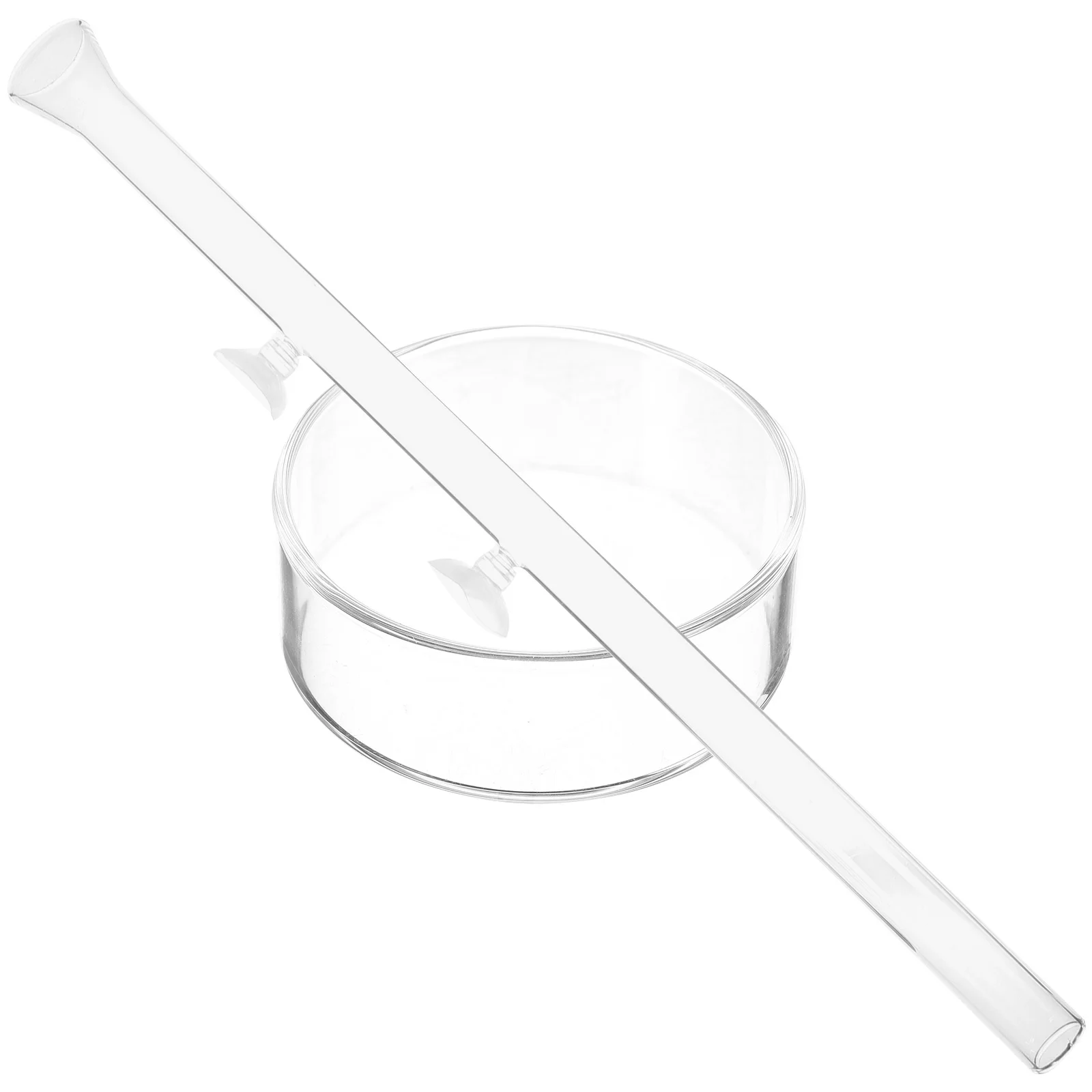 

1Set Shrimp Feeding Tube Aquarium Feeder Transparent Glass Fish Feeding Tube Adjustable Length Suction Cup Fish Tank Feeder