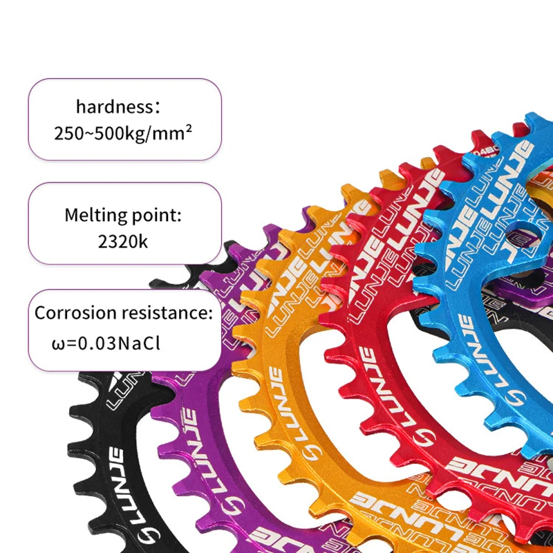 104BCD MTB Bicycle Chainring Narrow Wide Mountain Bike Chainwheel Ultralight Crankset Tooth Chainwheel 32T 34T 36T 38T 40T