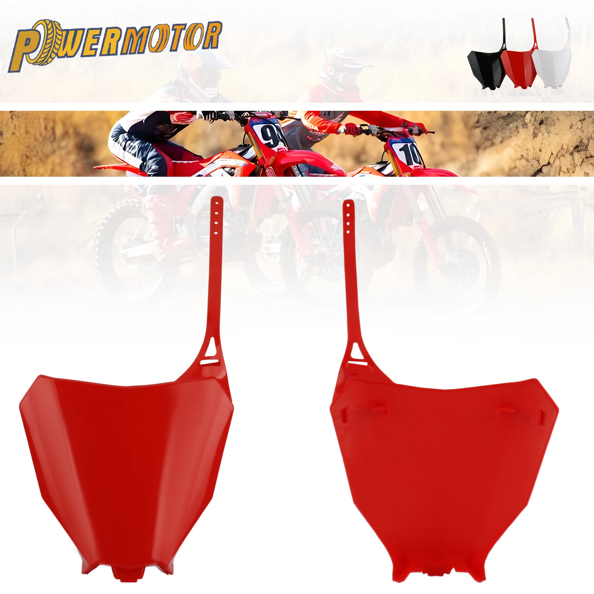 Motorrad Front Nummernschild Für Honda CRF250R CRF250RX CRF450R CRF450RX 2017-2020 Refit Dirt Pit Bike Motocross Zubehör