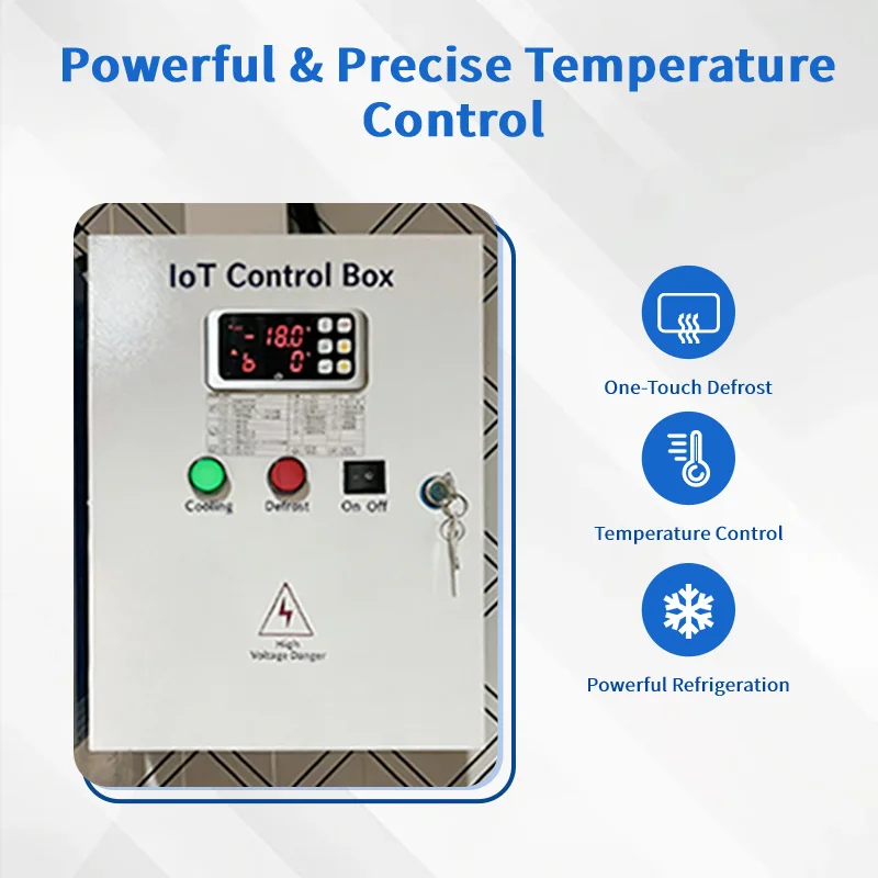 Food store mobile walk-in freezer with compressor freezer, energy saving and stable