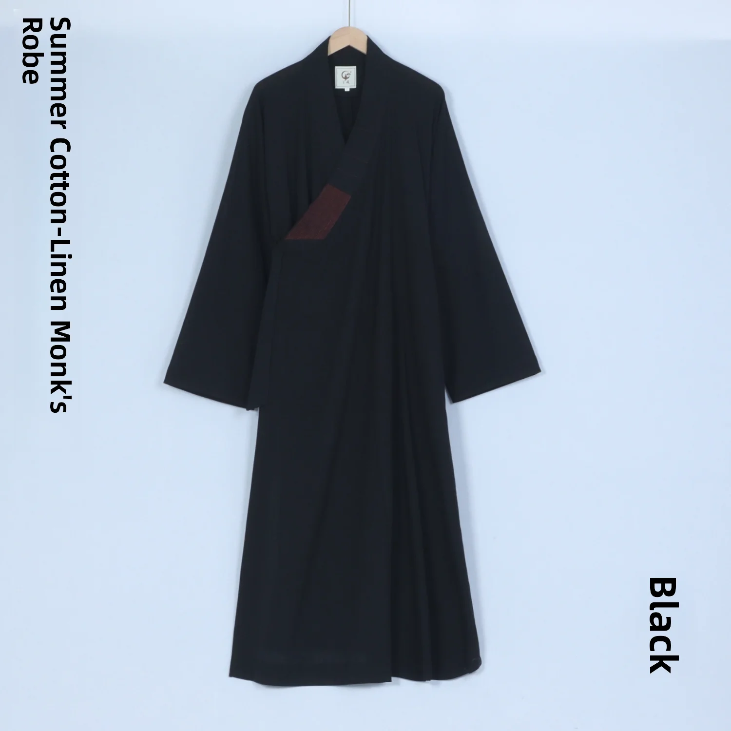 summer-cotton-lin-monastery-gown-thin-model-monastery-clothes-black-long-coat-for-men-and-women-monastery-style-side-button