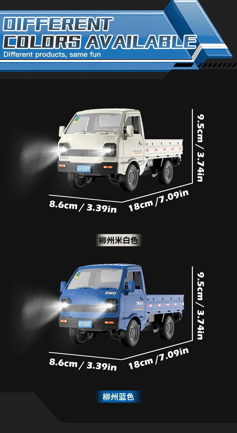 ZWN 1:16/1:18 RC AUTO Simulation Drift Klettern Lkw Led Licht Kleine Fracht Fernbedienung Elektrische Spielzeug Modell für Kinder Geschenke – Detail 11