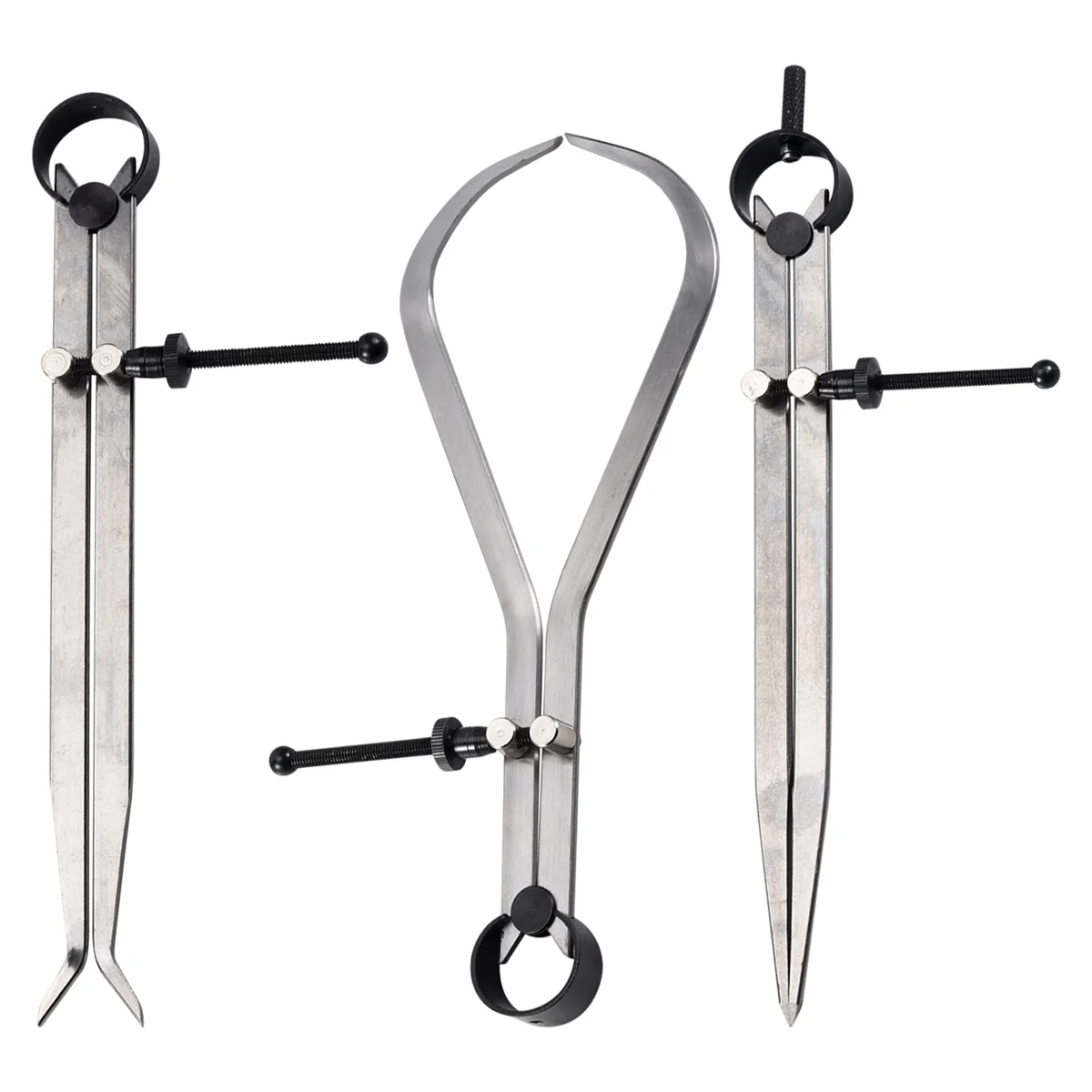 AA91 Spring Inside Outside Divider Caliper Set 8-Inch Machinist Tools 3-Pack