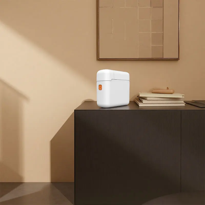 طابعة ذكية منزلية صغيرة حساسة للحرارة للطلاب محمولة لطباعة ملاحظات الأسعار وملصقات الأسماء والملصقات البيضاء #5