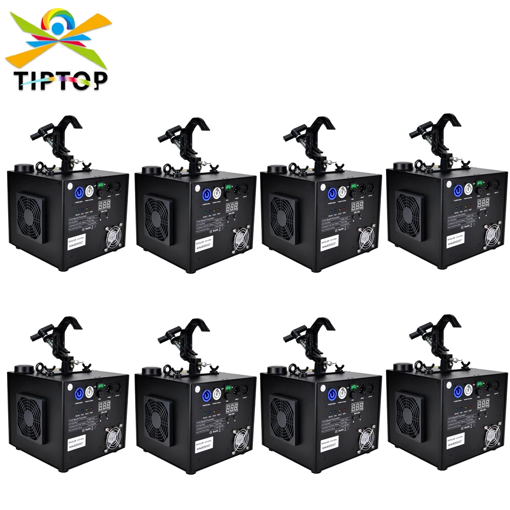 

8 X Fireworks 650W Sparklers Waterfall Fireworks Pyrotechnics Remote DMX512 Control Cold Fire Aluminum Machine Spark Powder