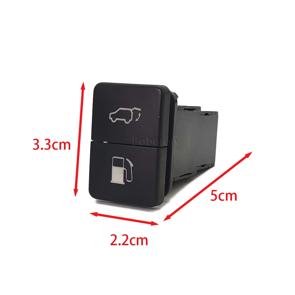 1PC Not Fixed Dual Switch Car Trunk Tailgate Fuel Tank Cap Button Switch with Wire For Toyota Camry Corolla Prius PRADO