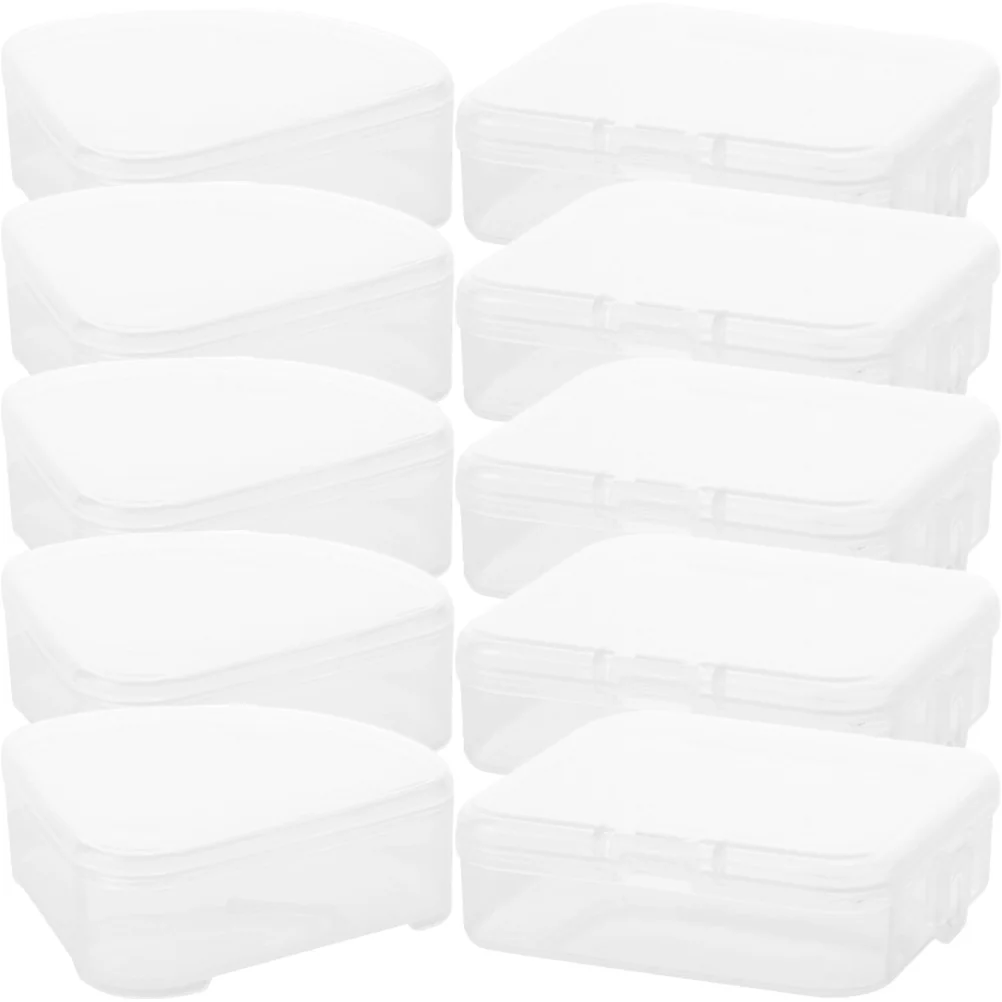 10 Pcs Powder Puff Storage Box Sponges Case Makeup Protector Holders Pp Portable Tool Travel