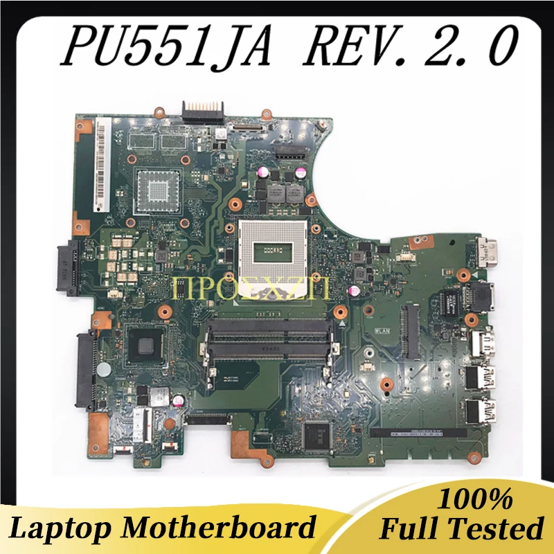 

Free Shipping High Quality Mainboard For ASUS PU551 PU551J PU551D PU551JA REV.2.0 Laptop Motherboard With HM87 100% Working Well