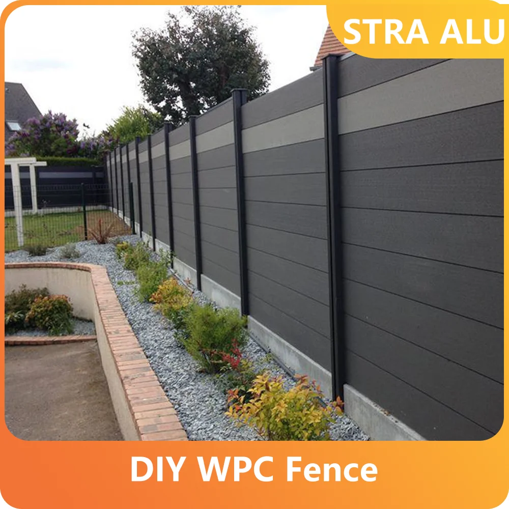 WPC Privacy Fence Panel 6x80 Inch Salt Spray & UV Proof 3000Hrs, Heavy Duty 250kg/m² with Hidden Clips, Splinter-Free Pool/Gard