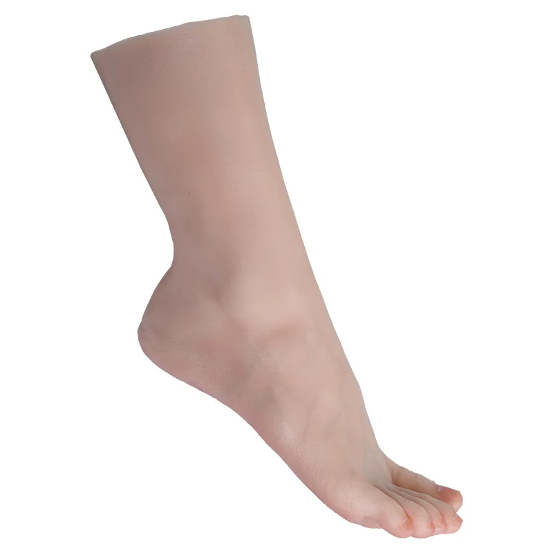 All Bone Sexy Foot Mannequin Model Female Shooting Props Foot Fetish Simulation Liquid Silicone With Bone Tose Bent Soles size40