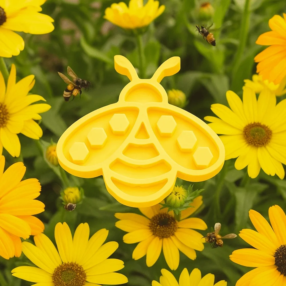 كوب شرب الحشرات البلاستيكي العملي على شكل نحلة/خنفساء مع عصا شرب النحل في الهواء الطلق #4