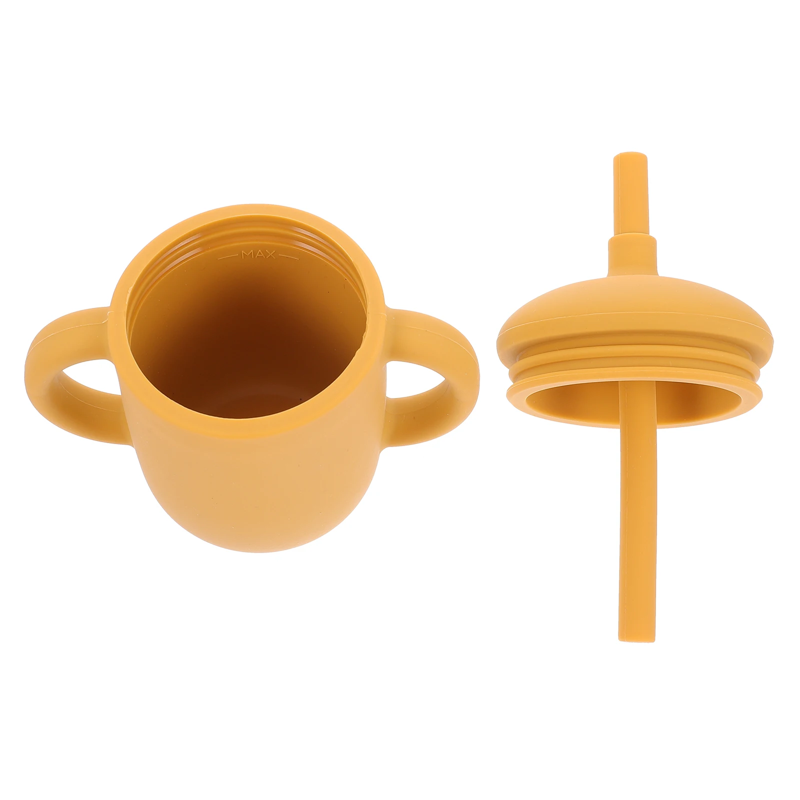 

1pc Silicone Straw Water Silicone Water Straw Cup Bottle Toddler Training Cup Handle Kids Drinking Cups Durable Practical