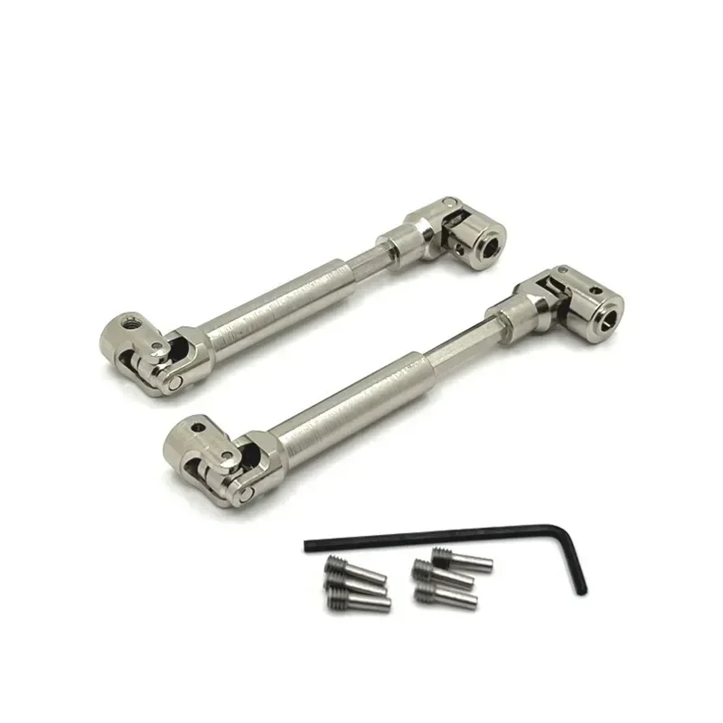 2 pezzi albero motore in metallo albero di trasmissione CVD per Wltoys 104006 104010 104020 104026 1/10 RC auto parti di aggiornamento accessori