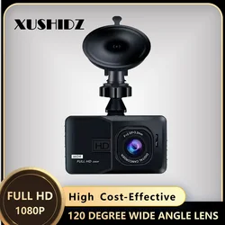 XUSHIDZ 2024 NEW Dash Camera Vehicle Car Camera Video Recoder DVR Night Vision Loop Recording 1080P 3-inch Parking Monitor HD