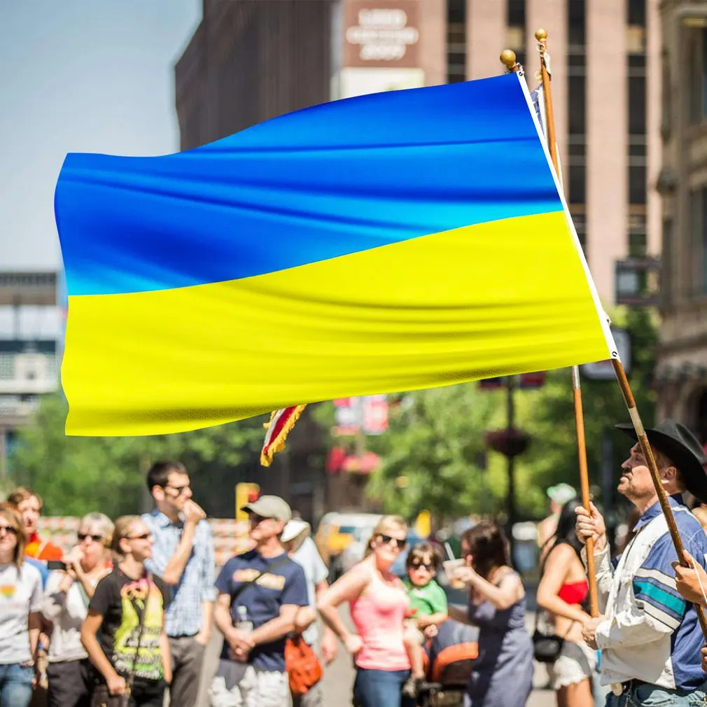 Flag Ukraine National Flag Banner Office Activity Parade Festival Home Decoration Ukraine Recyclable Material Country Flag