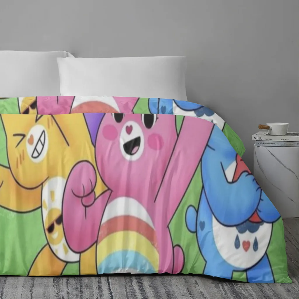 Care Bears Bed Sheets Set  Comforter Quilt Cover Duvets Double Bedding