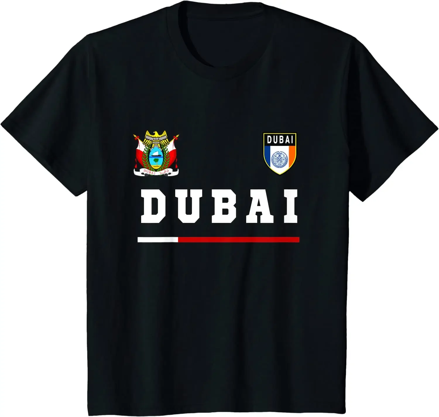 100% Cotton O-Neck Summer Short Sleeve Casual Mens T-shirt Size Dubai Sport/Soccer Flag Football Emirates T-Shirt heavyweight