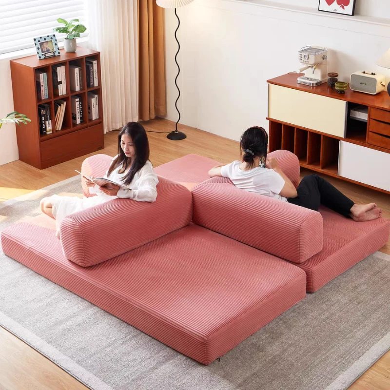 Sofá transformable multifuncional, una nueva opción para comodidad en el hogar, suministro directo de fábrica, sofá de peluche, personalizable