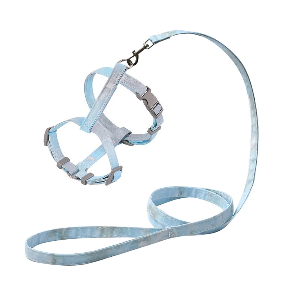 H-Type Cat Harness Vest - Escape-Proof Soft Kitten Harness With Leash Set, Adjustable Breathable Safety Vest For Indoor Outdoor_voghion.com