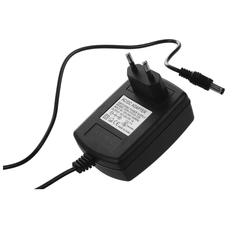 LEDストリップライト電源,Ccctvカメラ,電源アダプター,3x dc,24v,1a,2.1mm x 5.5mm, EU