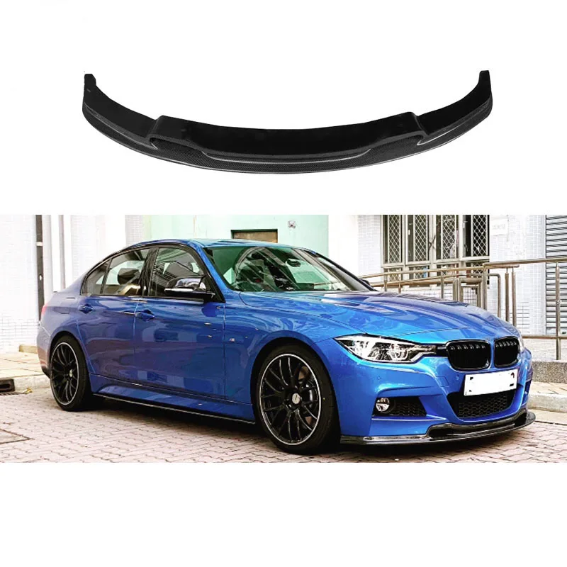

For BMW 3 Series F30 F35 Carbon Fiber V Front Lip Front Shovel Chin Envelope Diffuser Car Modified Body Kit