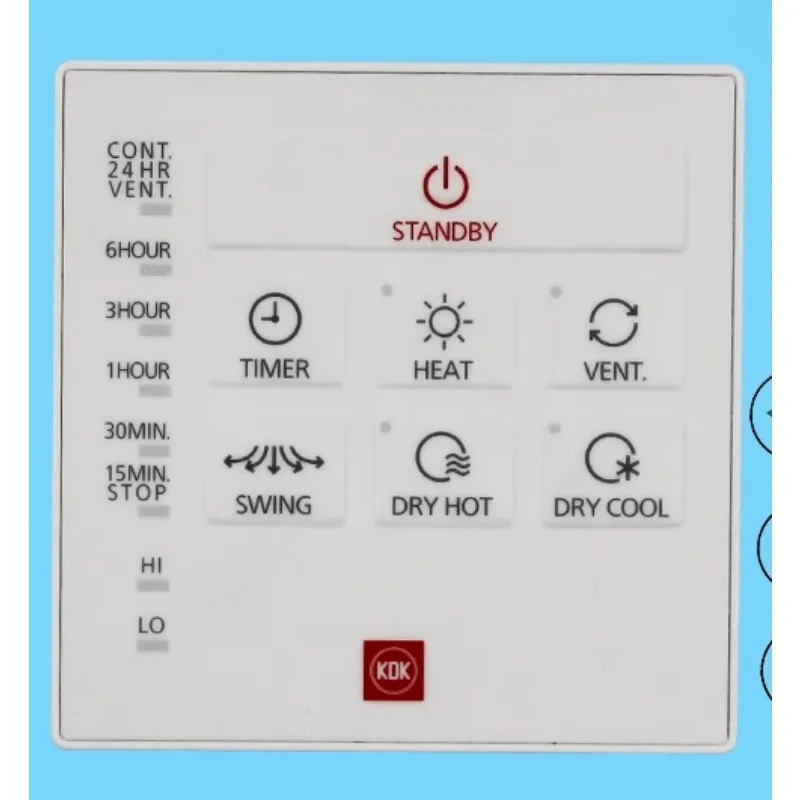 Piezas para 23BWDBH 23BWBH Panel de control del controlador de cable Yuba del calentador KDK completo
