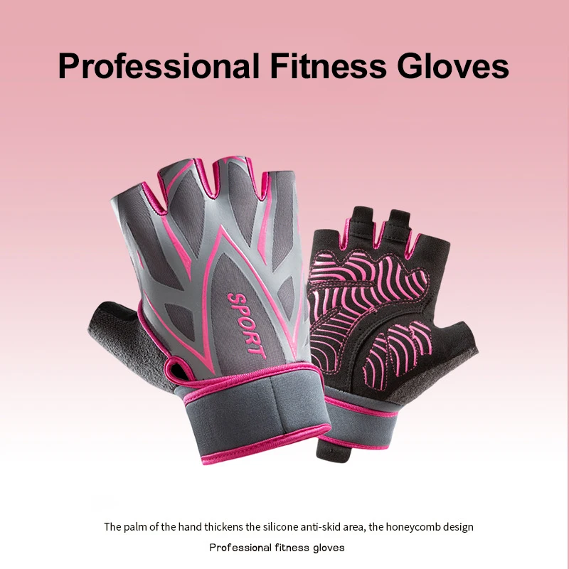 

Summer Fitness Gloves Cycling Men Women Wrist Support Gym Training Gloves Weightlifting Anti-Slip Breathable Half-Finger Gloves