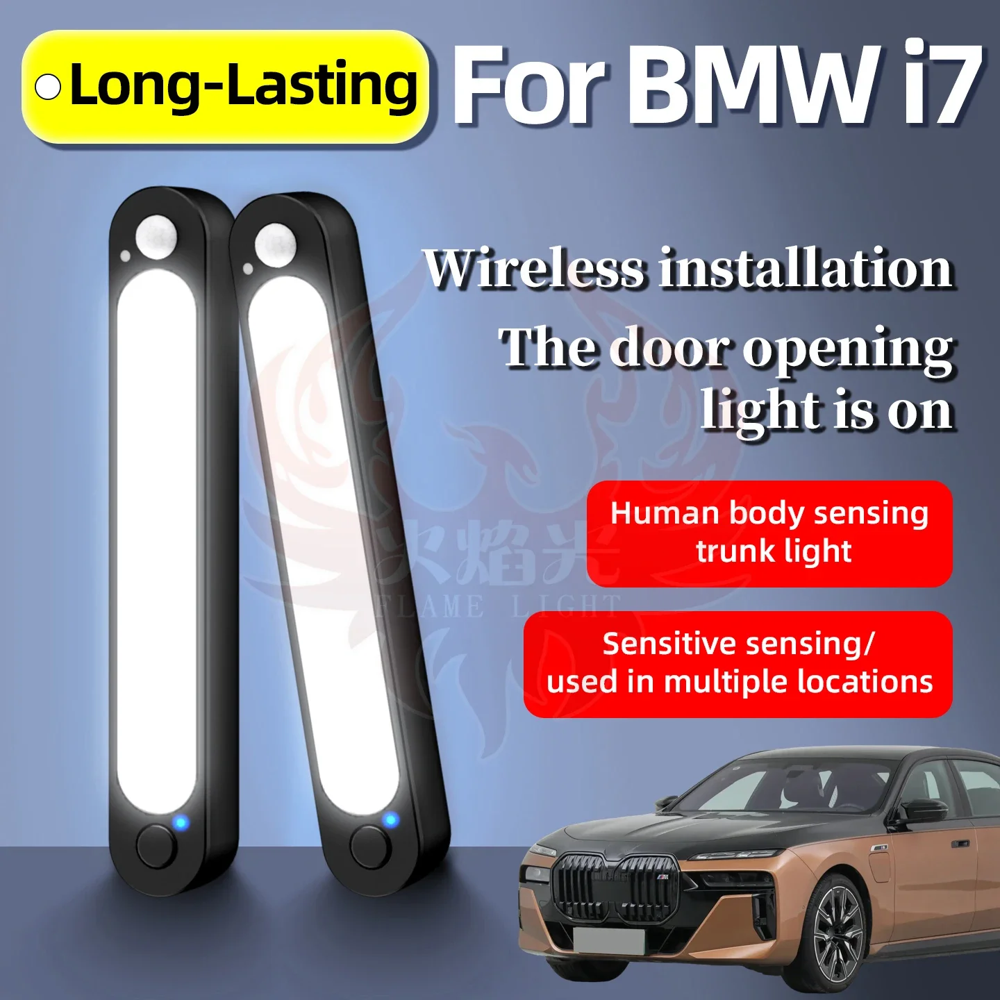 For BMW i7 Sensor Light Automatic Truck Lighting LED Magnetic Lamp Auto Ceiling Lamp Bars Dome Lighting High Brightness