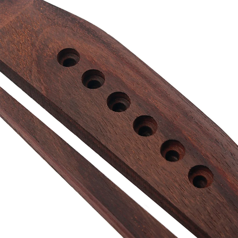 

Rosewood Acoustic Guitar Bridge 34/36/38 Inch Fit For Folk Classical Saddle Replacement Pre-Drilled Vintage Style Guitar