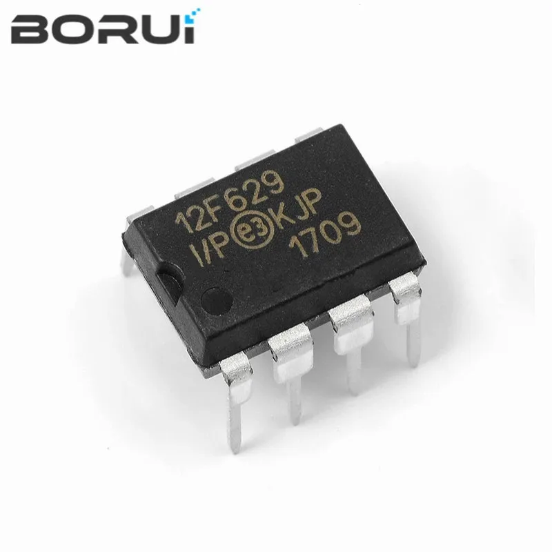 1 pz PIC12F629-I/P PIC12F629 12 f629 DIP-8, microcontrollori CMOS a 8 Bit con base FLASH a 8 Pin