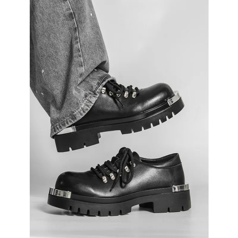 2026 Autumn Men Business Casual Soft Leather Shoes Comfortable Sole British Style Fashion Work Shoes