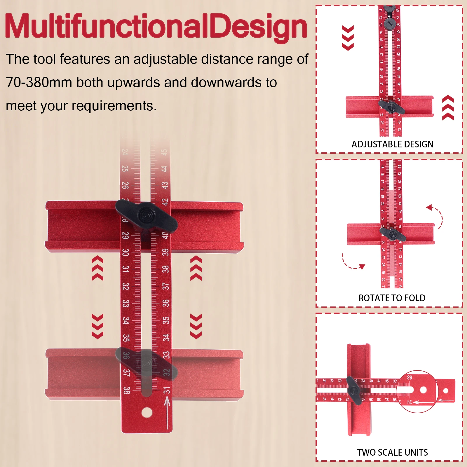 Router Círculo Corte Jig, Milling Groove Bracket, Woodworking Gabinete Hardware, Punch Groove Bracket, 4 em 1, 15cm-120cm