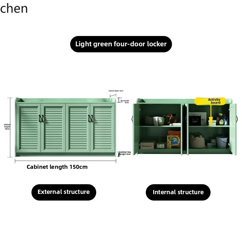 L13 Outdoor Garden Tool Cabinet Grocery Cabinet Waterproof Sunscreen Locker