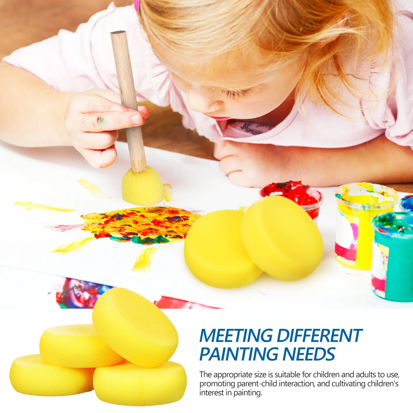 

Other Art Supplies Sponge Mushroom Head Brush Sponges Painting Round Brushes for