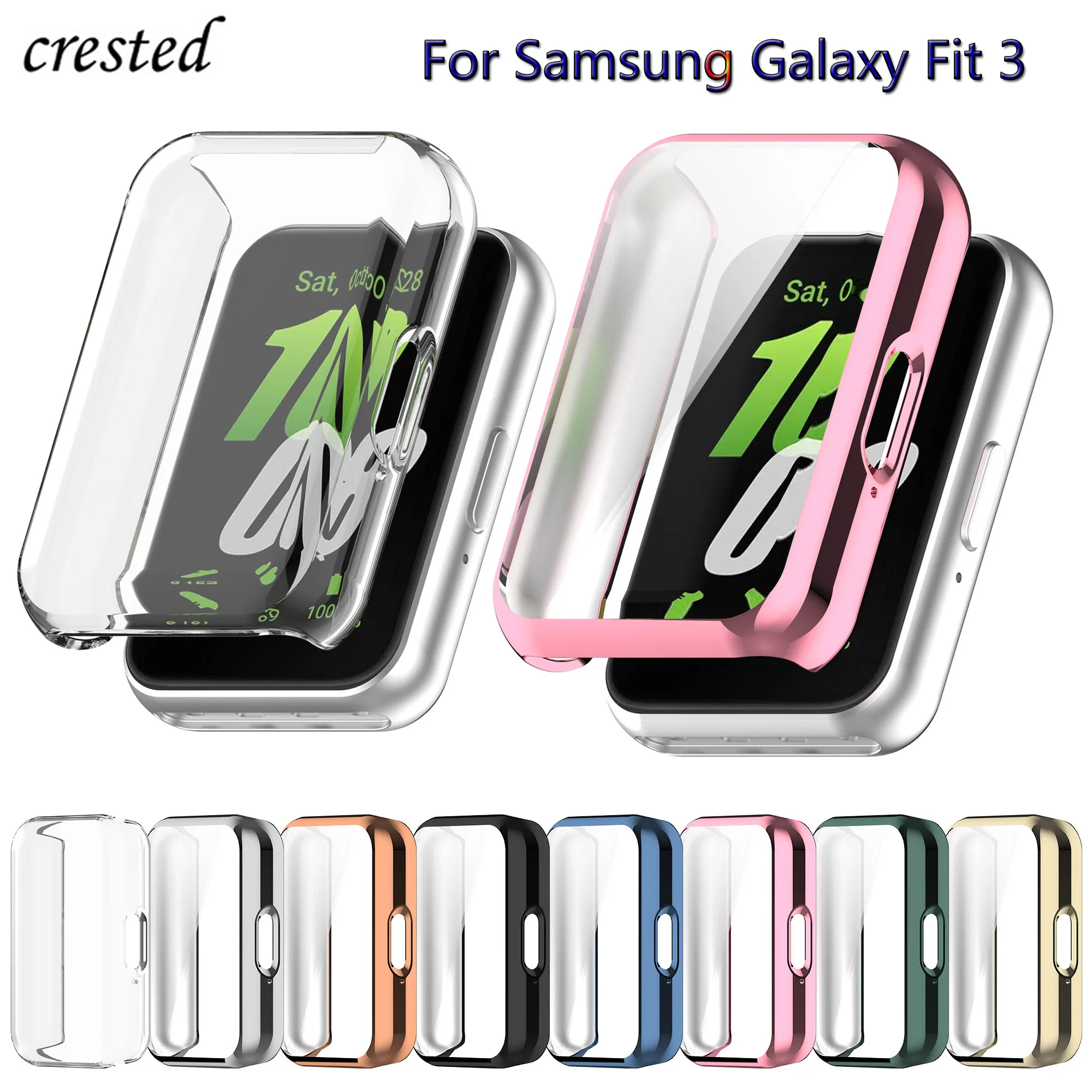 Case for Samsung Galaxy Fit 3 Accessories 2024 All-around soft tpu Screen Protective Bumper for Samsung galaxy fit3 fit 3 cover